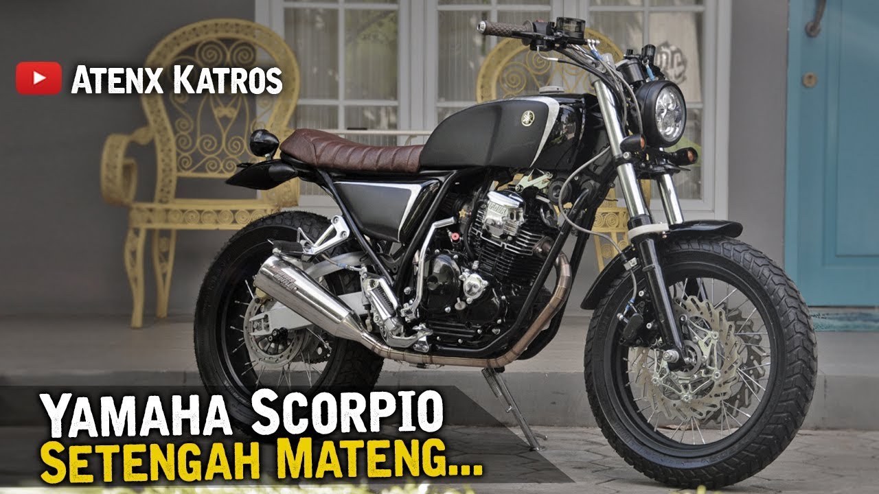 Modifikasi Yamaha Scorpio Street Tracker [Garage Vlog]