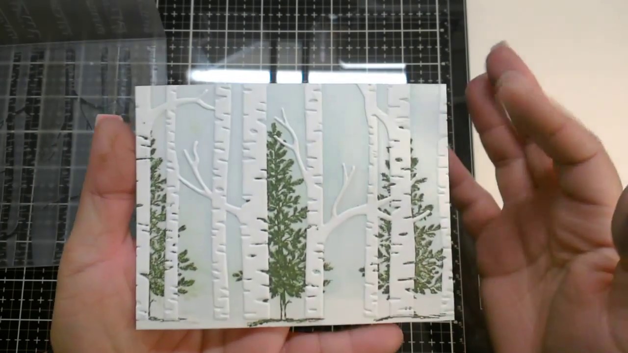 Masculine card, stamping on embossing foders