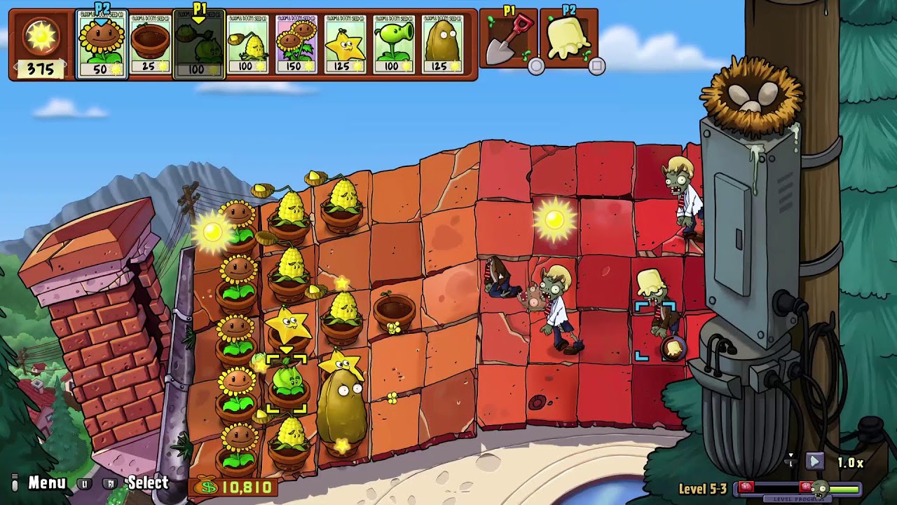 Playing plants vs Zombies whit my hubby