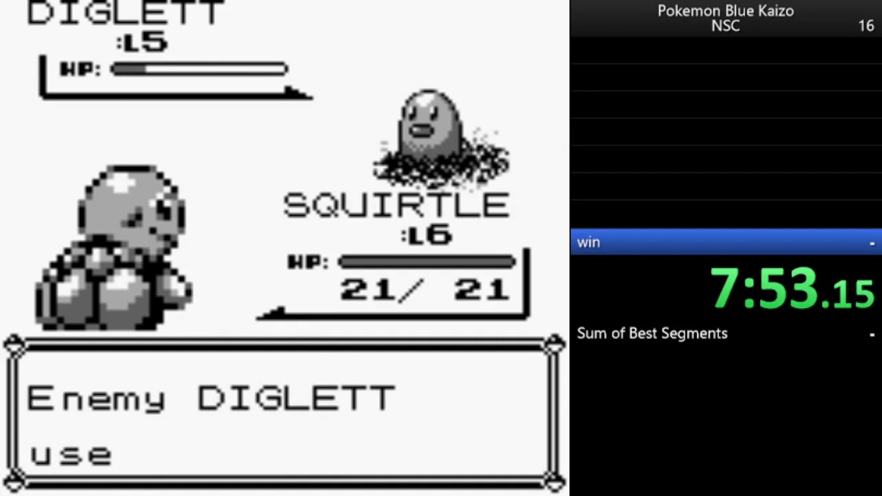 Speedrun: Pok&eacute;mon Blue Kaizo (NSC) | 4:11:00.52