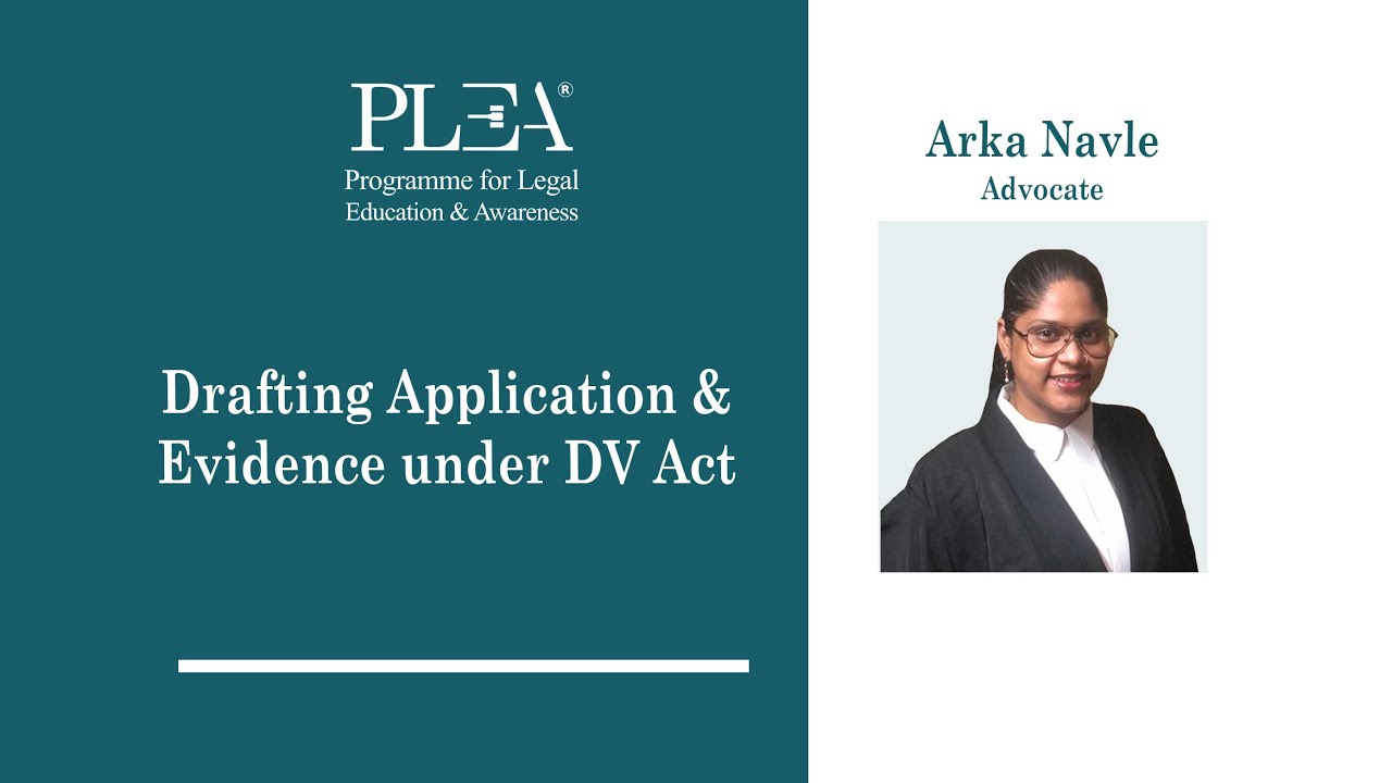 Drafting Application & Evidence under DV Act by Arka Navle