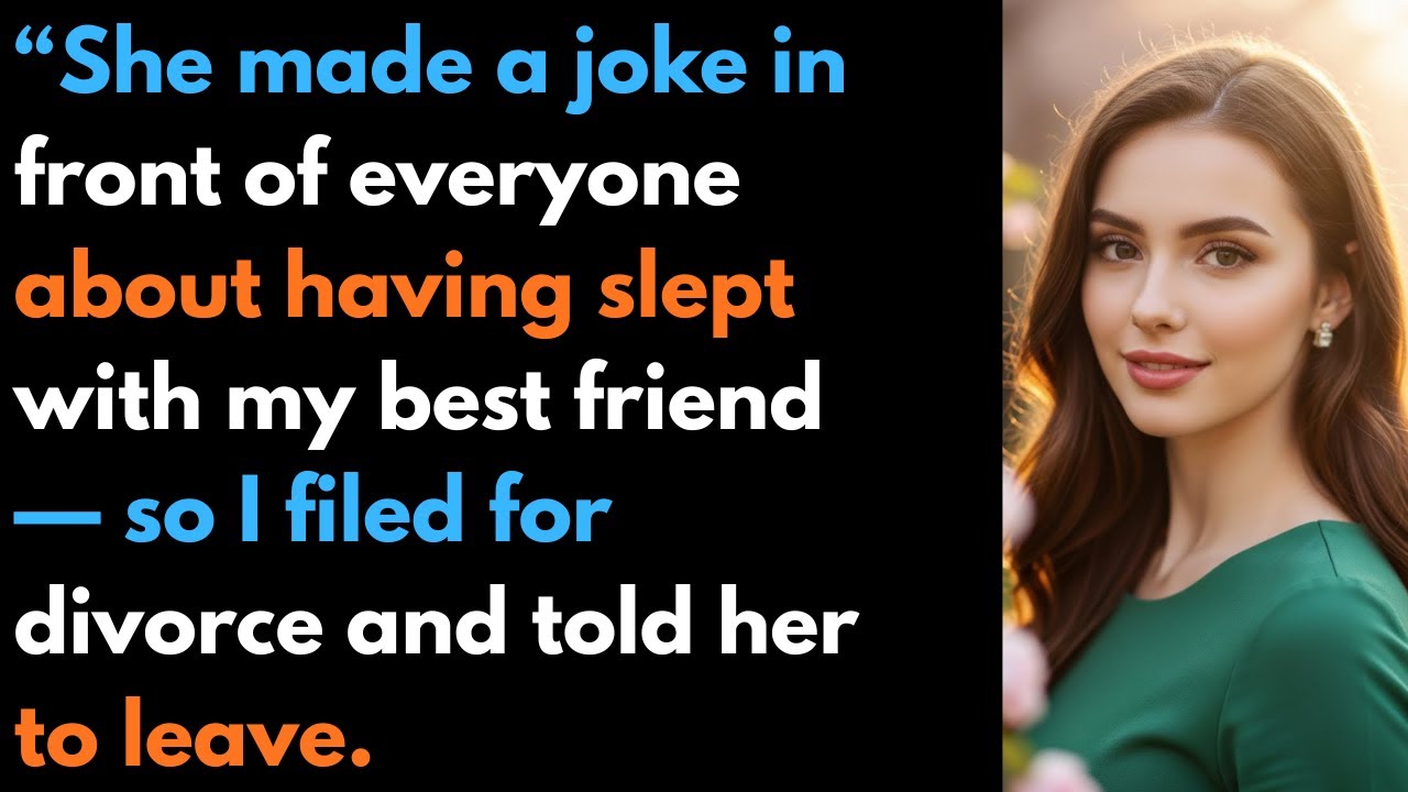 “She made a joke in front of everyone about having slept with my best friend — so I filed #cheating
