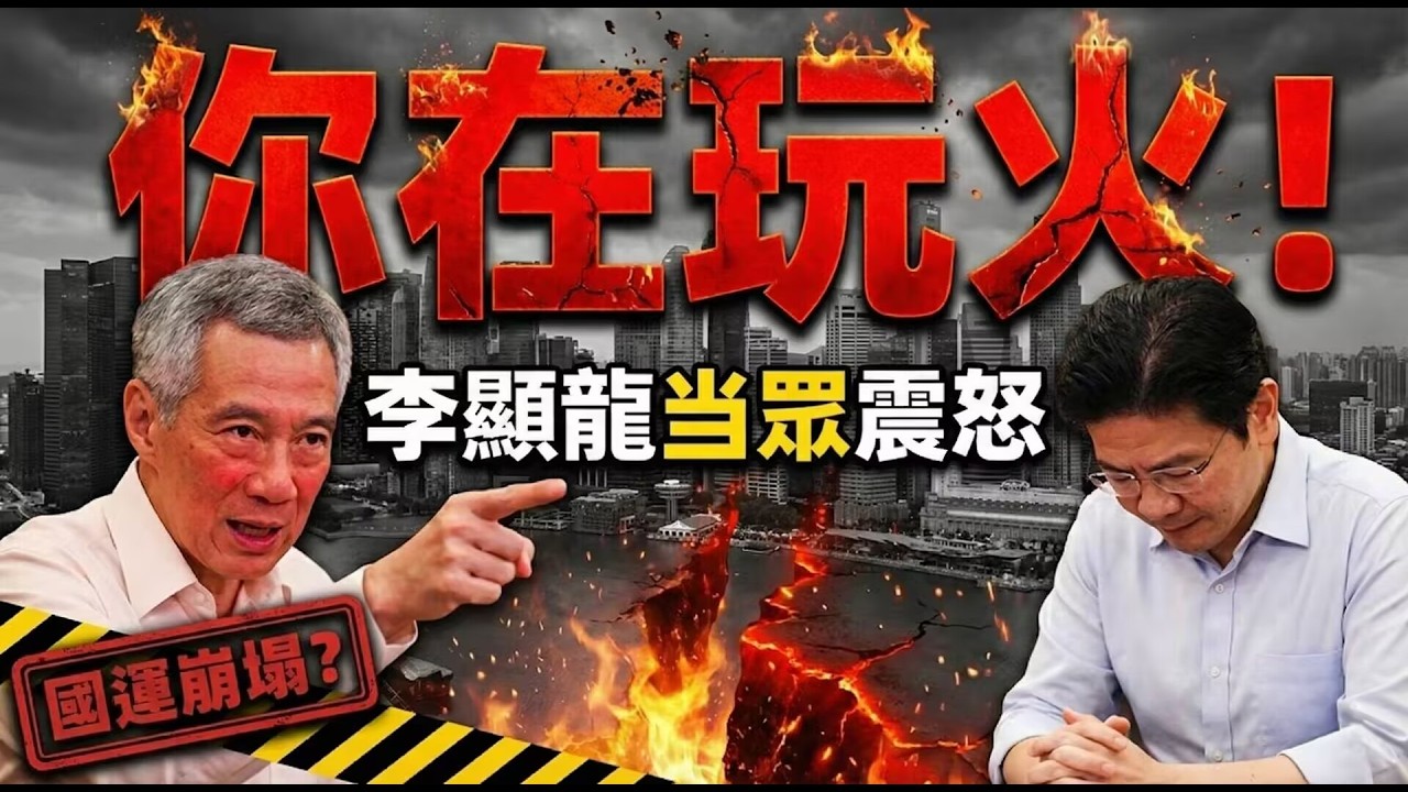 新加坡國運崩塌？李顯龍當眾怒斥黃循財：你在玩火！