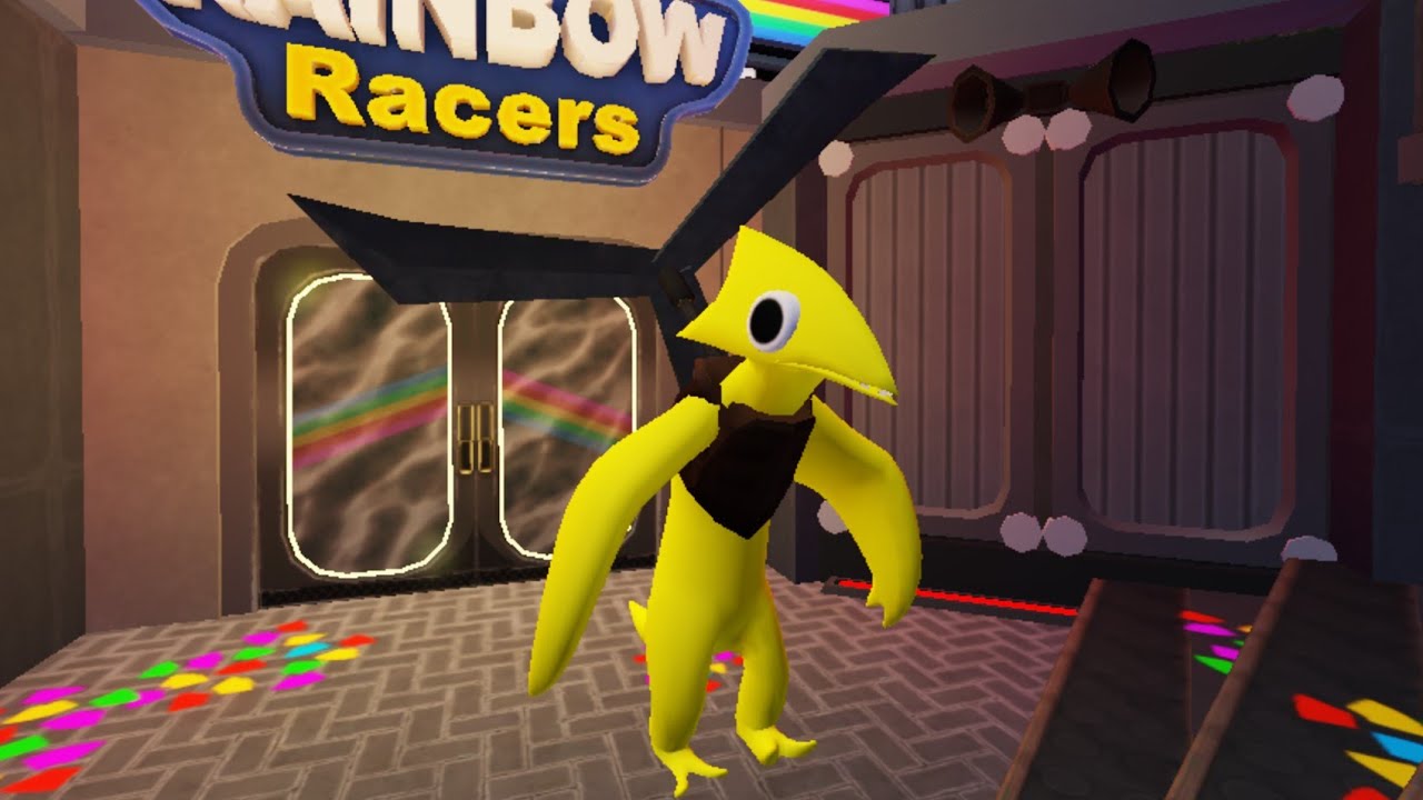purple creature 💜 jumpscar Roblox game rainbow friends chapter 2 survived End #roblox 