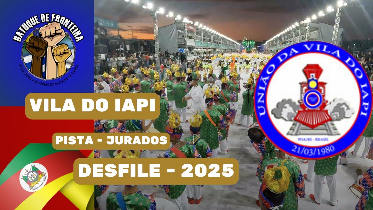 UNIÃO DA VILA DO IAPI 2025 - PISTA - JURADO | carnaval de PORTO ALEGRE AO VIVO.