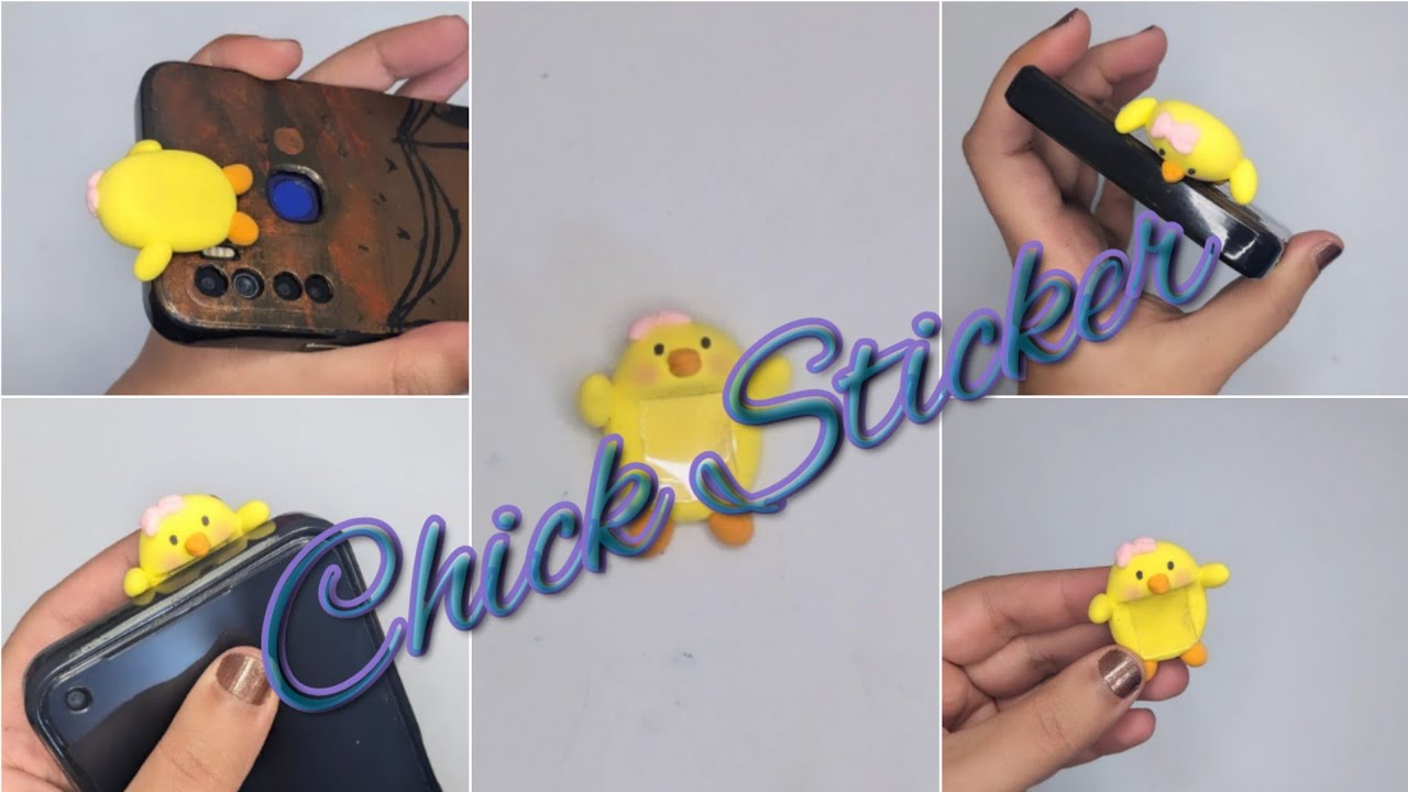 3D chick sticker for mobile cover (@mishiarts3849 )
