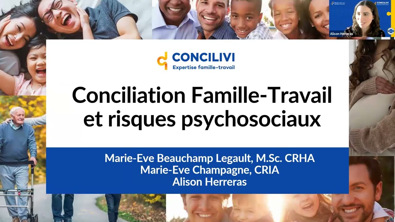 Webinaire - Conciliation famille-travail et risques psychosociaux