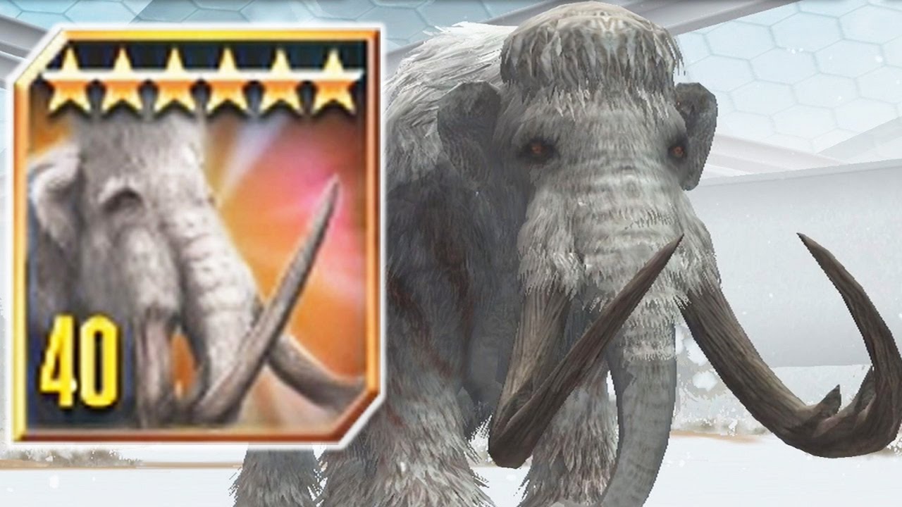 WOOLLY MAMMOTH MAX LEVEL 40 - Jurassic World The Game