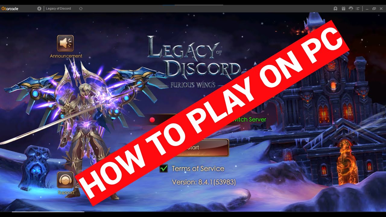 Gtarcade client app for PC | Legacy of discord Furious Wings