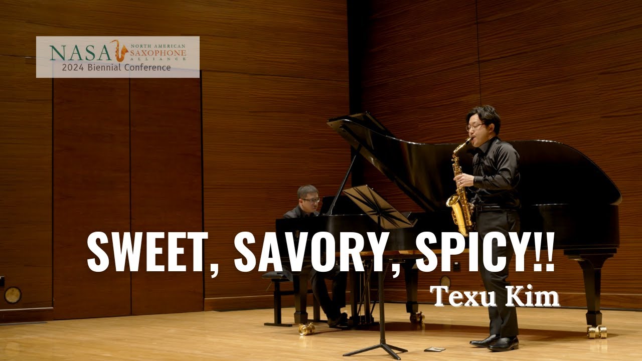 Sweet, Savory, Spicy!! (2023) for Alto Saxophone and Piano by Texu Kim
