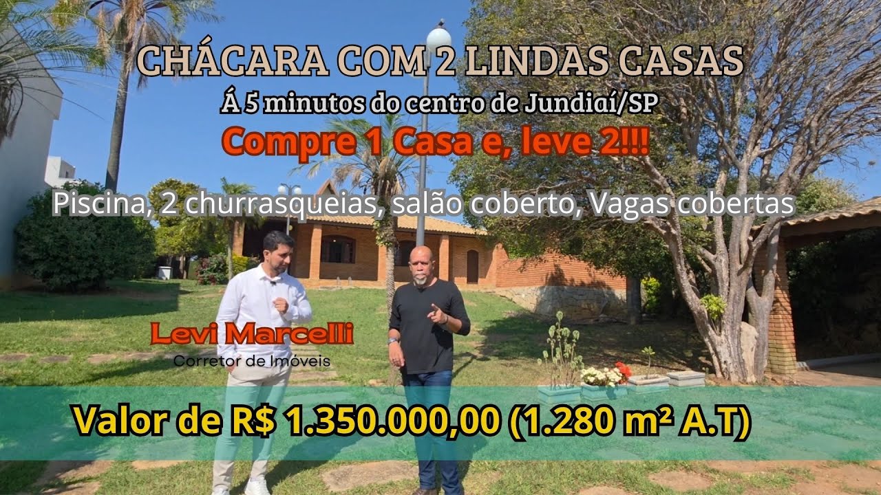 Incrível! Chácara à 5 Minutos do Centro de Jundiaí/SP