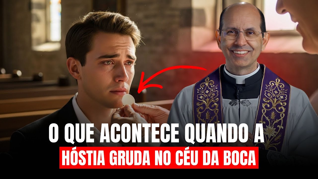 O que acontece quando a HÓSTIA gruda no céu da boca– Padre Paulo Ricardo