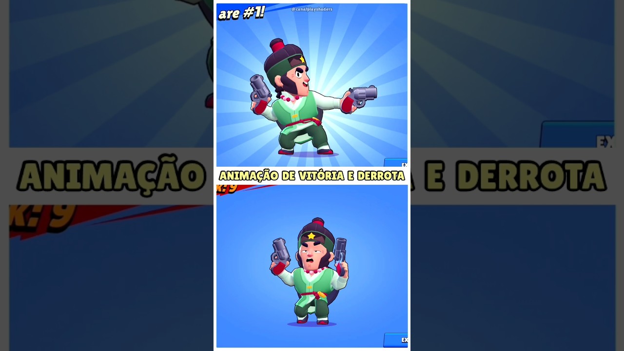 ANIMA&Ccedil;&Atilde;O DE VIT&Oacute;RIA E DERROTA DAS NOVAS SKINS DO BRAWL STARS! #brawlstars #shorts