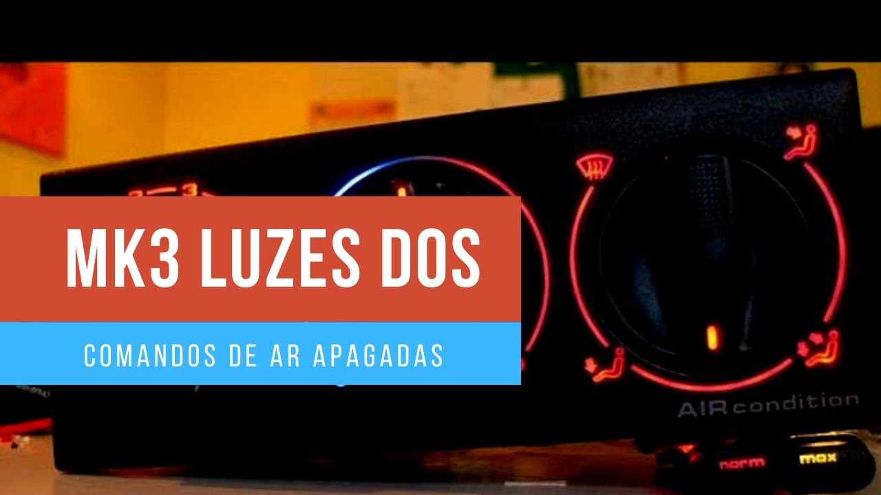 Como arrumar a luz do comando do ar condicionado do golf mk3