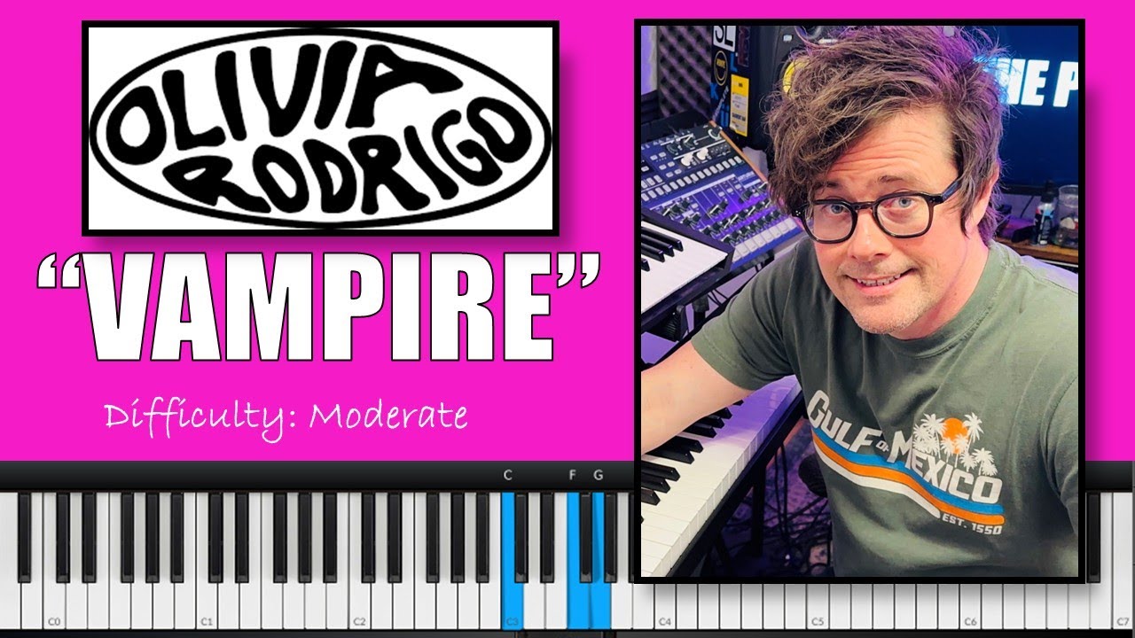 How to Play 'Vampire' by Olivia Rodrigo - Piano Tutorial