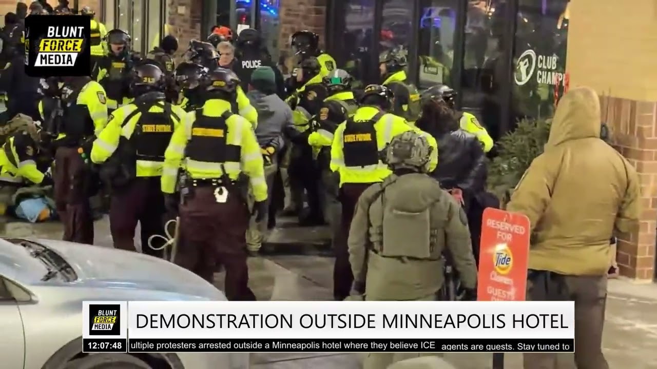 Multiple Protesters Arrested Outside a Minneapolis Hotel - BFMG.news