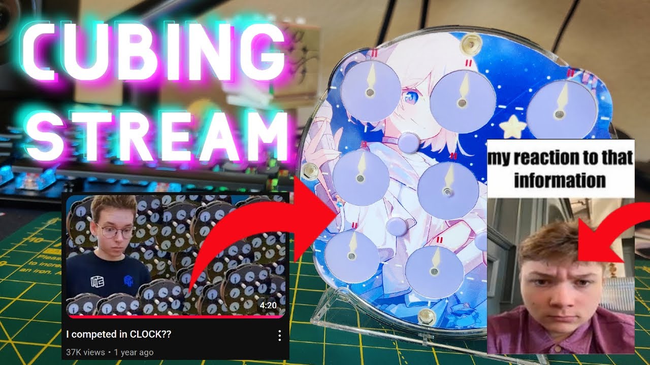 Cubing Livestream! - making custom clock inserts for top cubers + requests