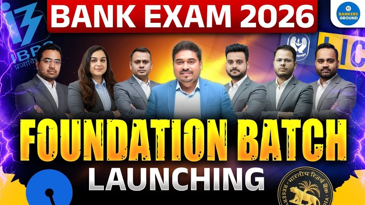 Launching 🚀Bank Foundation Batch For SBI/IBPS/RRB/RBI PO Pre + Mains Batch 2026 | Bank Exam 2026