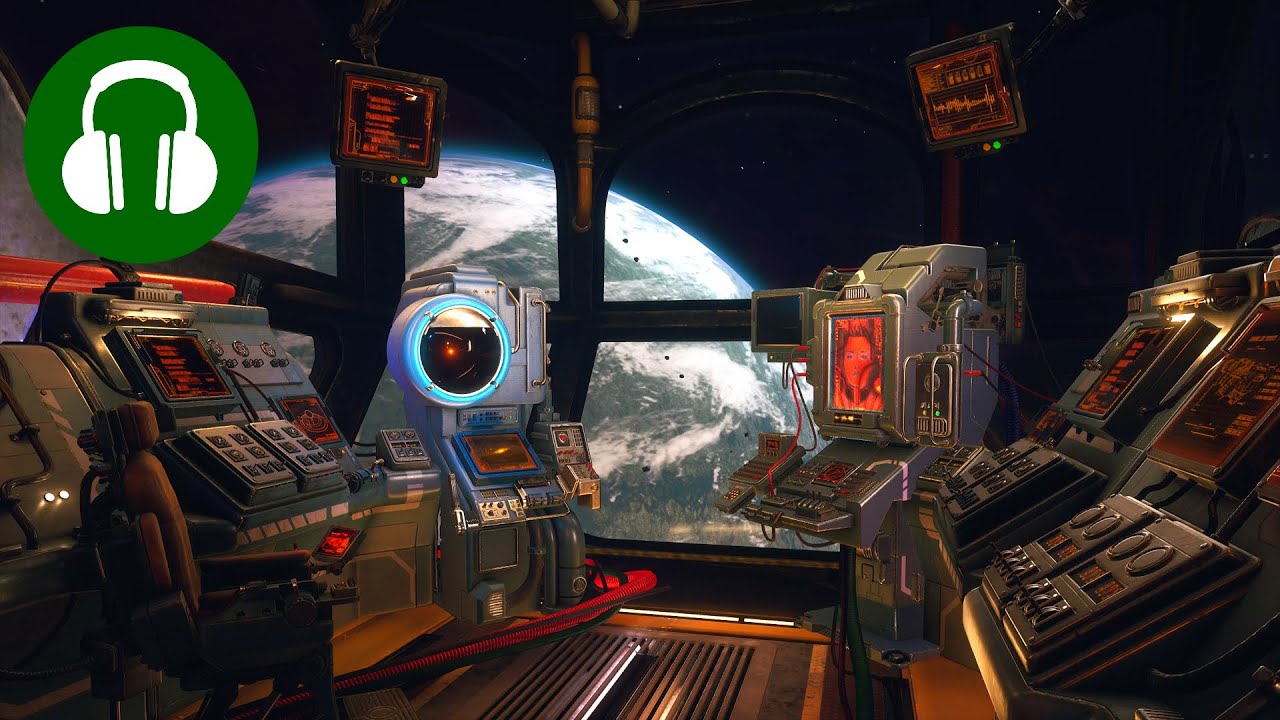 SPACESHIP COCKPIT SOUNDS 🎧 For Studying | Relaxing | Sleeping (THE OUTER WORLDS Ambience | ASMR)