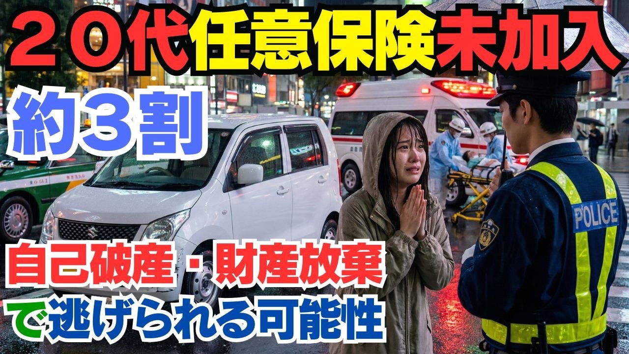 20代の3割が保険未加入！？ぶつけられたら終わる「無保険・自己破産」の最悪コンボから身を守る方法