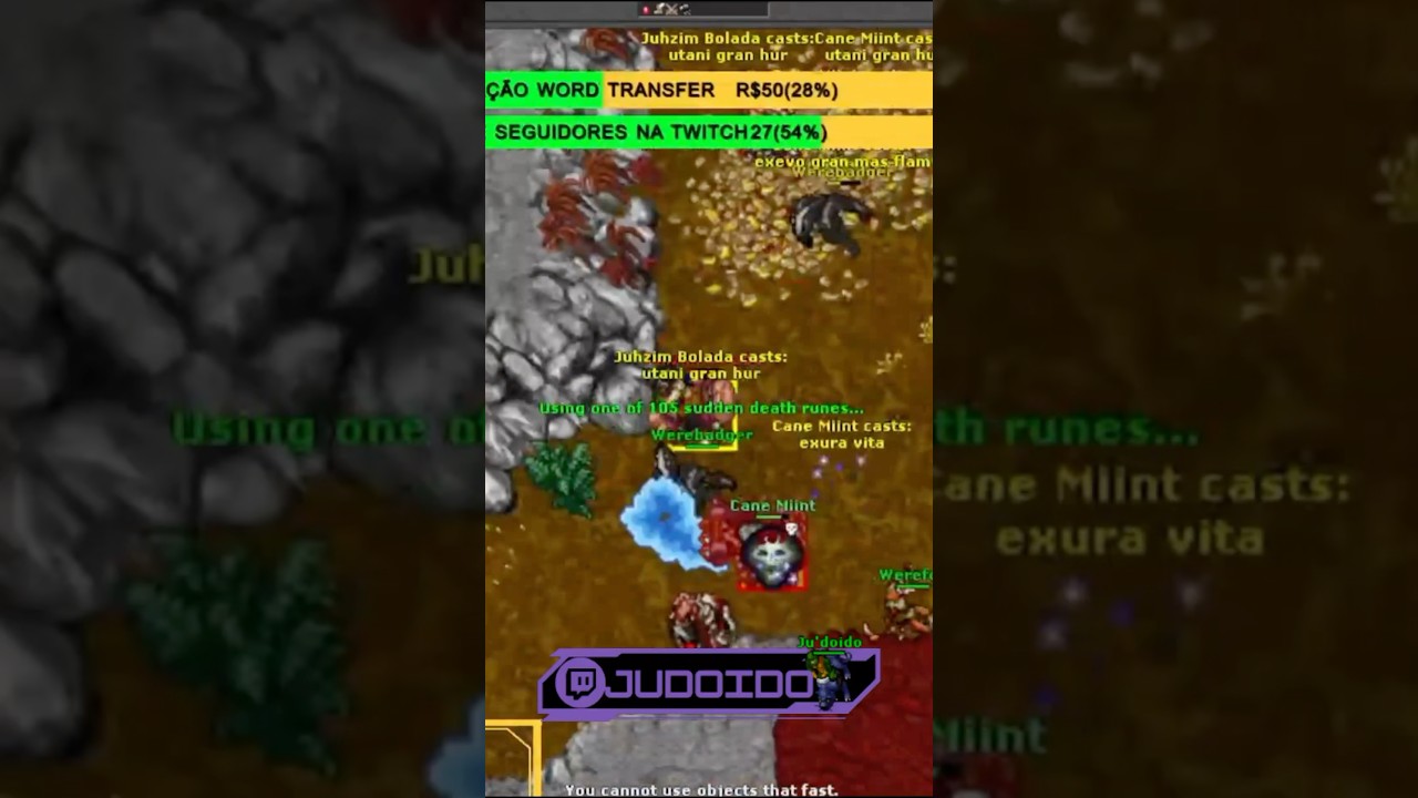 |Honbra| |ED182| Era pra ser Hunt virou Pelego #tibia #tibiabr #twitch #streamer #twitch