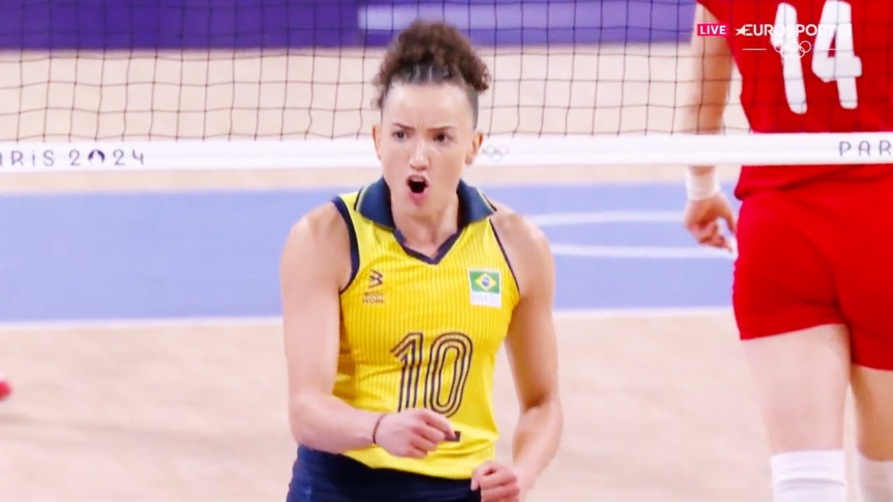 กาบี้ กาเบรียลา กิมาเรส โอลิมปิก 2024 Gabi Gabriela Guimarães volleyball olympics | highlights