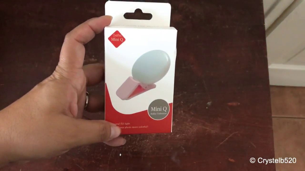 $1.90 Selfie light from Wish(Mini Q) | Unboxing and review