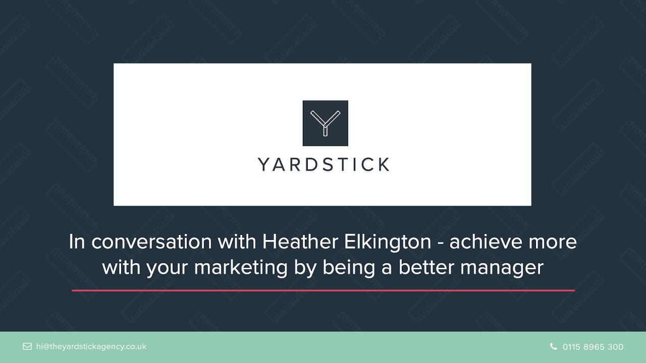In conversation with Heather Elkington - achieve more with your marketing by being a better manager