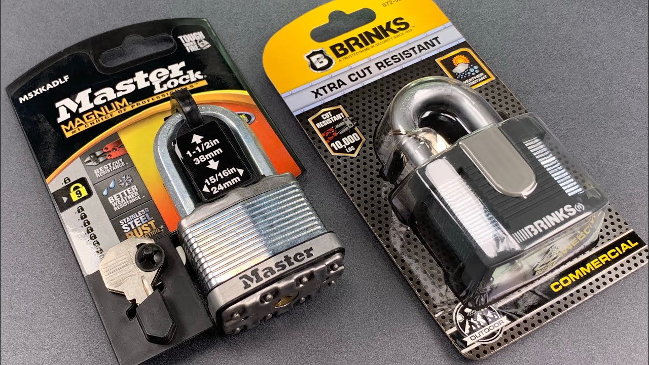 [952] Master Lock vs. Brinks &mdash; 50mm Laminated Steel Padlocks