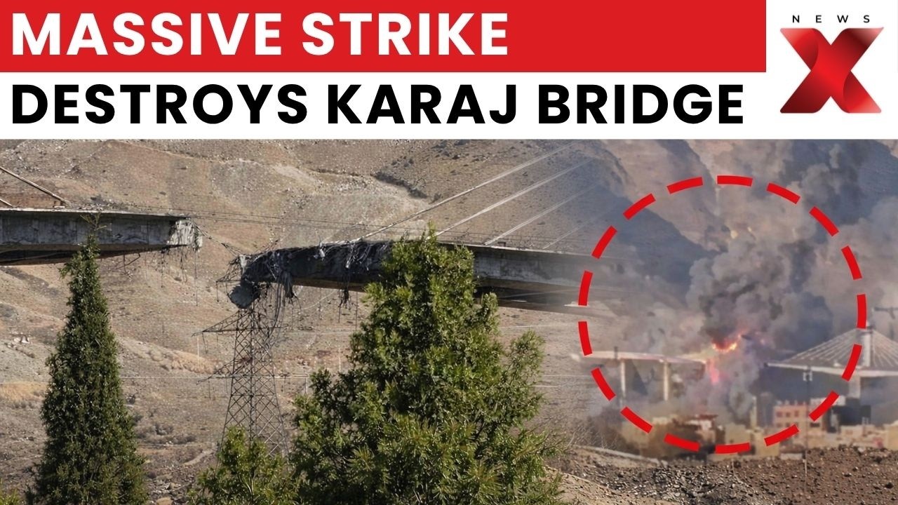 Deadly Strike in Karaj: Bridge Collapses, 13 Civilians Killed | NewsX