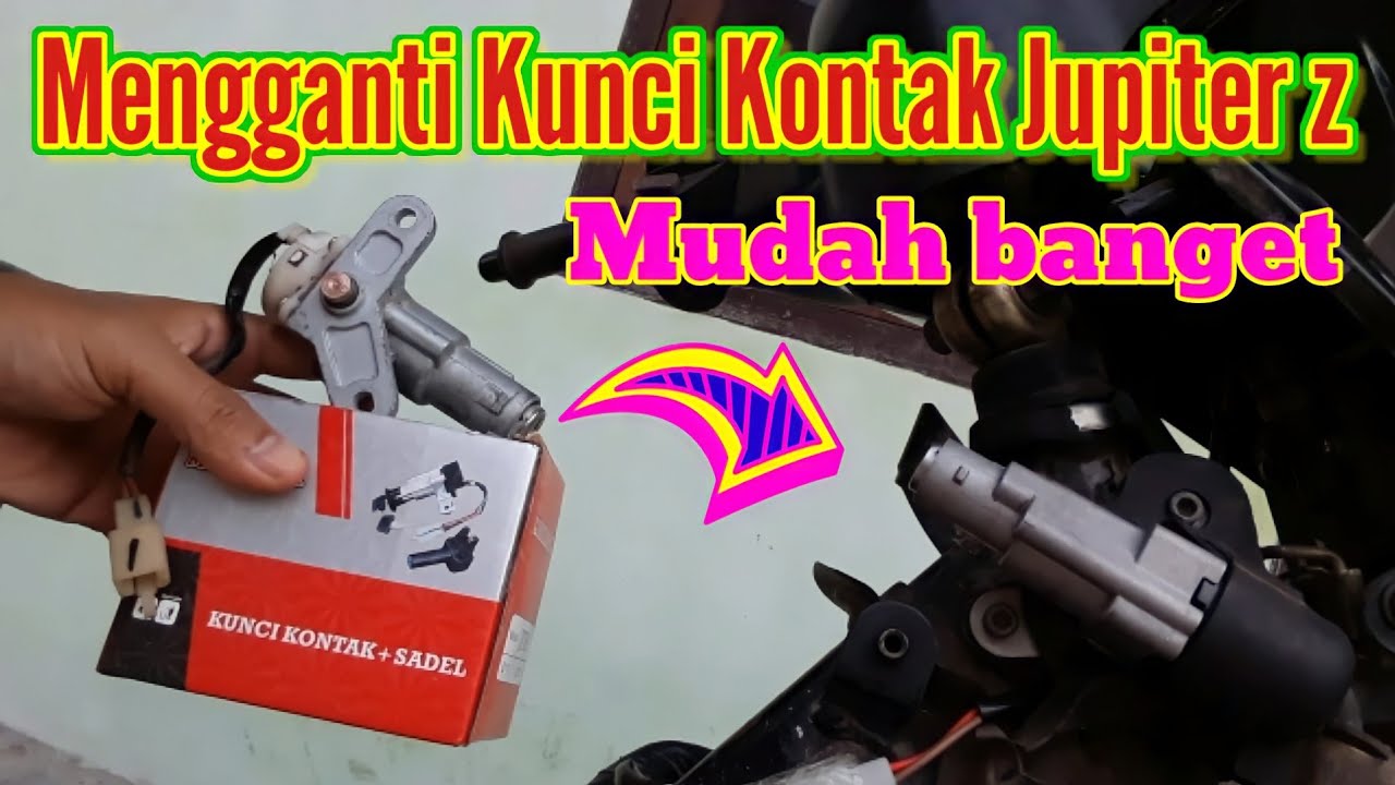 CARA MEMASANG KUNCI KONTAK MOTOR JUPITER Z‼Mengganti kunci kontak motor yamaha|Djan'z Ruboy tutorial