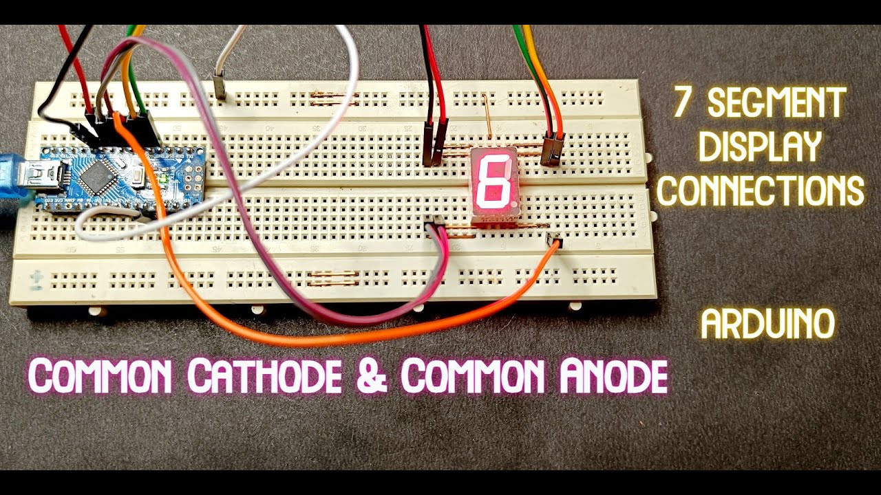 7 Segment Display Tutorial | SEGMENT DISPLAY ARDUINO tutorial | Common Anode & Common cathode code