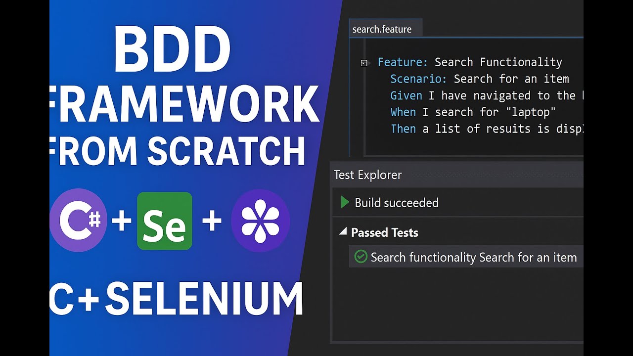 Complete Guide to BDD Framework with C# and Selenium [From Scratch] - Part 1