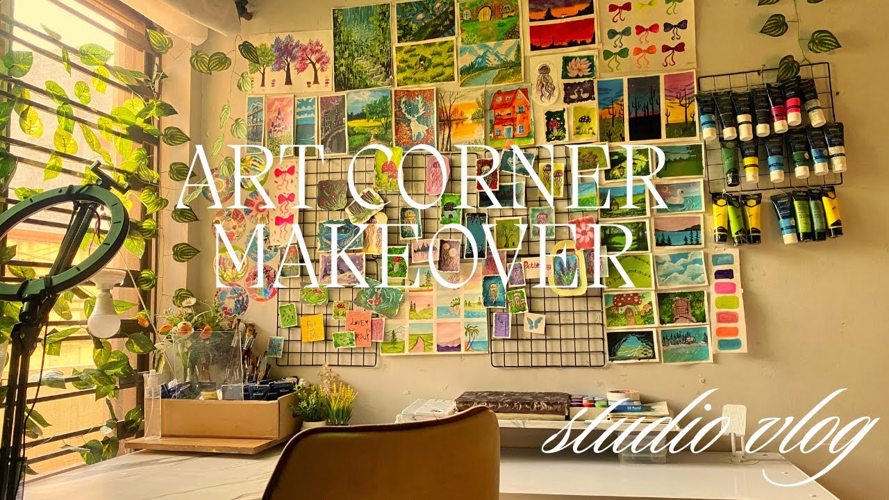 DIY Art Corner Makeover | Cozy & Aesthetic Studio Transformation
