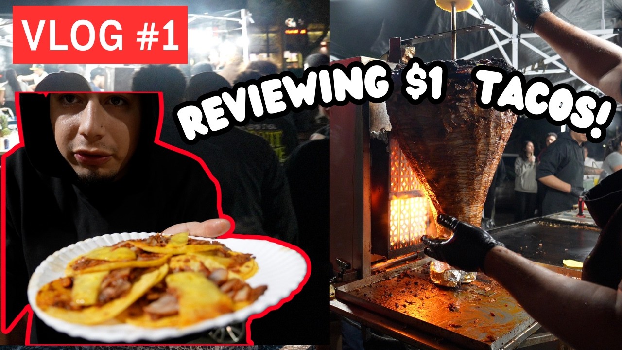 REVIEWING $1 DOLLAR TACOS (VLOG 1)