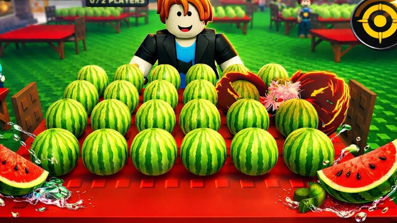 ROBLOX-ESMAGAR MELANCIAS❤💚