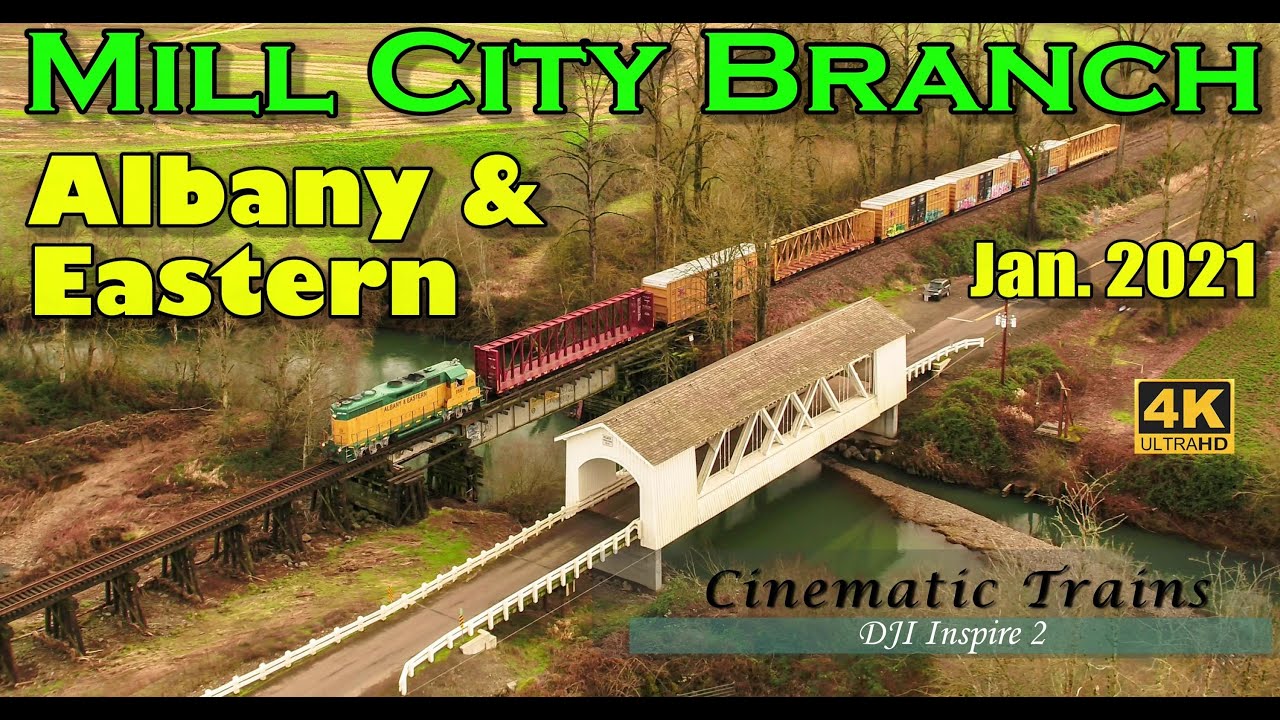 Scenic Mill City Branch on the Albany & Eastern (4K) | Jan. 29, 2021 | DJI Inspire 2
