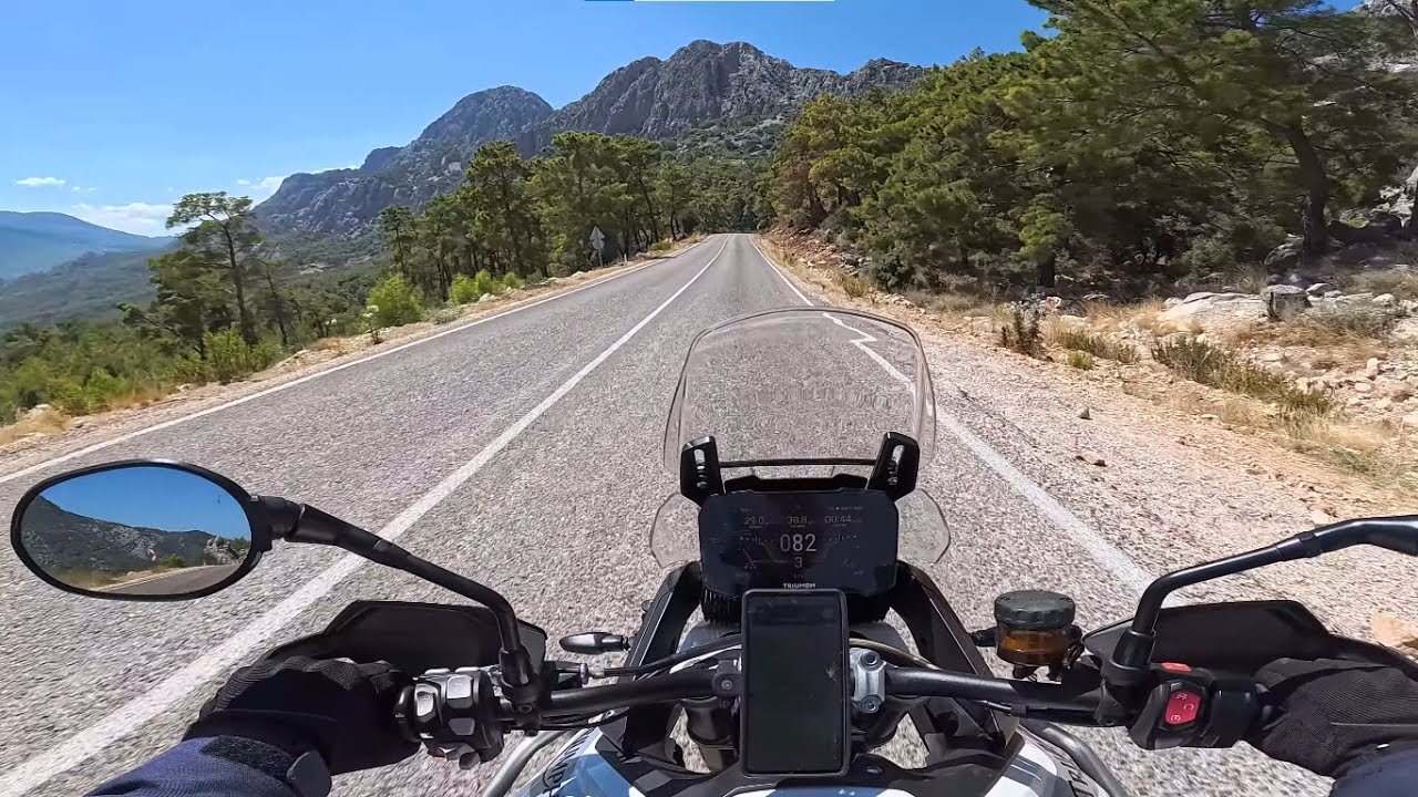 Triumph Tiger 900 GT RAW Engine Sound - A ride through the Western Taurus Mountains, Turkiye