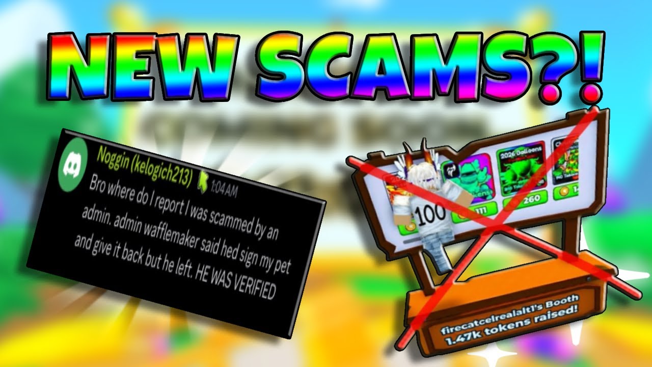 There is a HUGE ISSUE Tons OF NEW SCAMS in Tap Simulator! (ROBLOX)