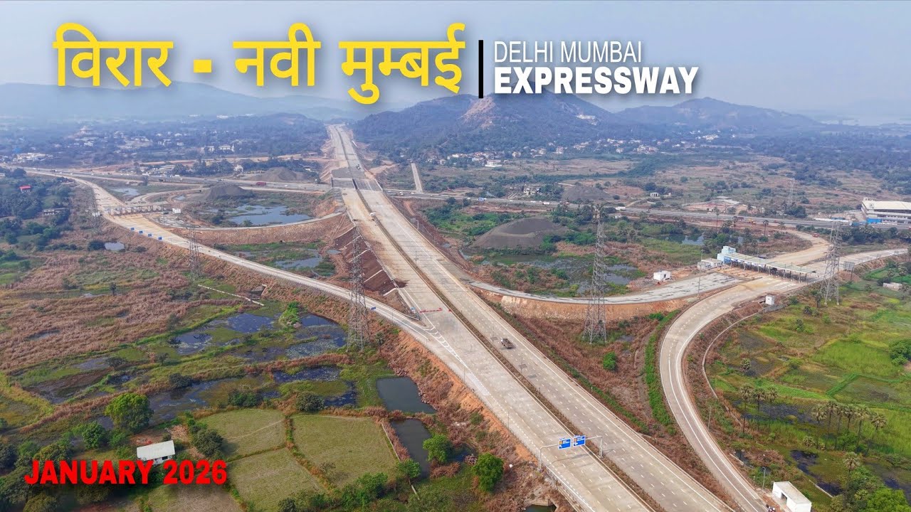 Virar Jnpt Section Latest Progress 2026 || Delhi Mumbai Expressway Maharashtra update #mumbai 