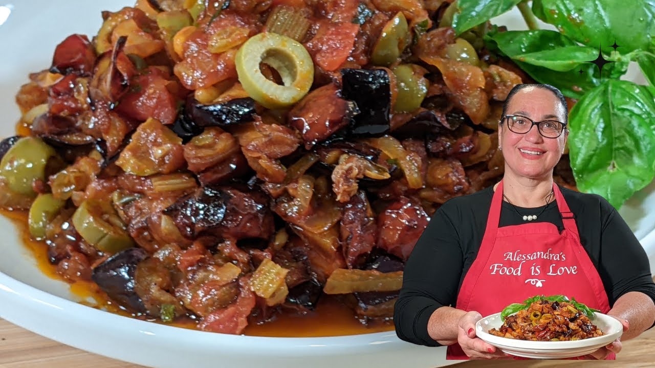 Sicilian Caponata | Caponata Siciliana | Vegan |