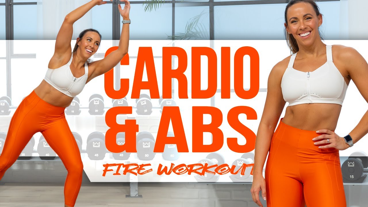 30 Minute Bodyweight Cardio and Abs FIRE Workout