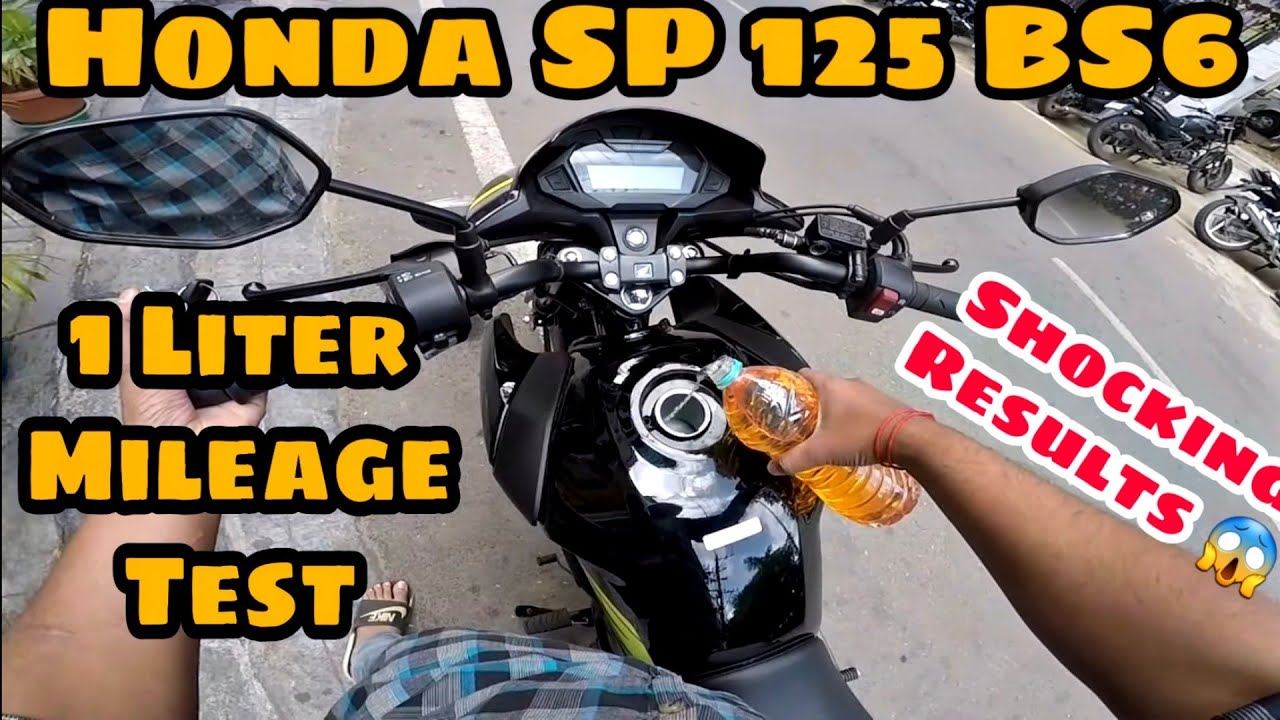 Honda SP125 BS6 Mileage Test