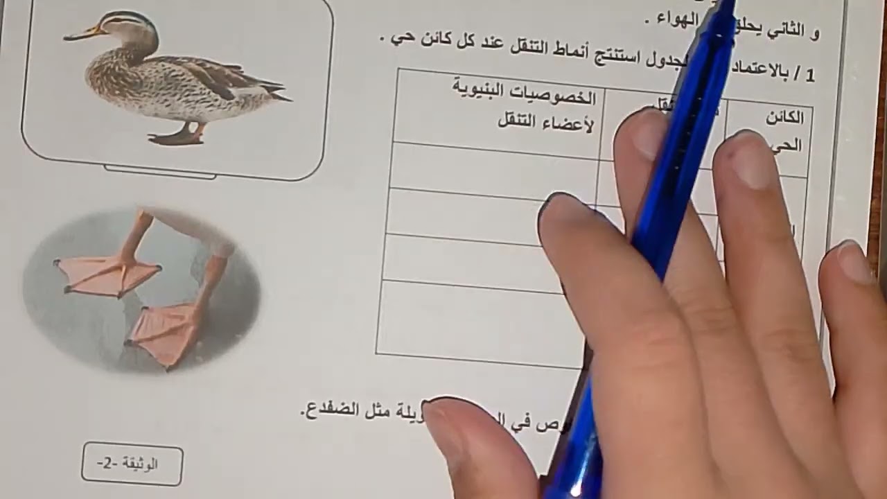 اختبار مقترح فصل الثاني السنة الثانية متوسط في العلوم الطبيعية و الحياة 