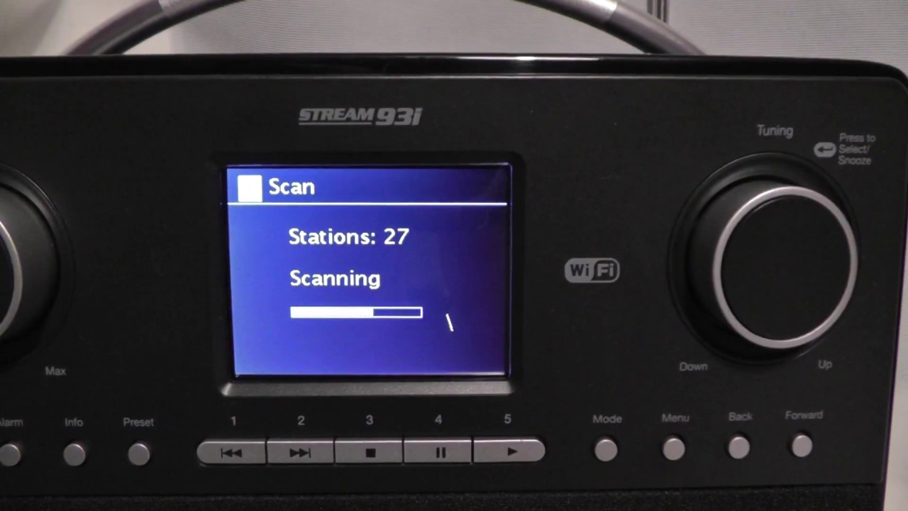 Roberts Stream 93i wifi DAB+ digital radio scanning for DAB stations