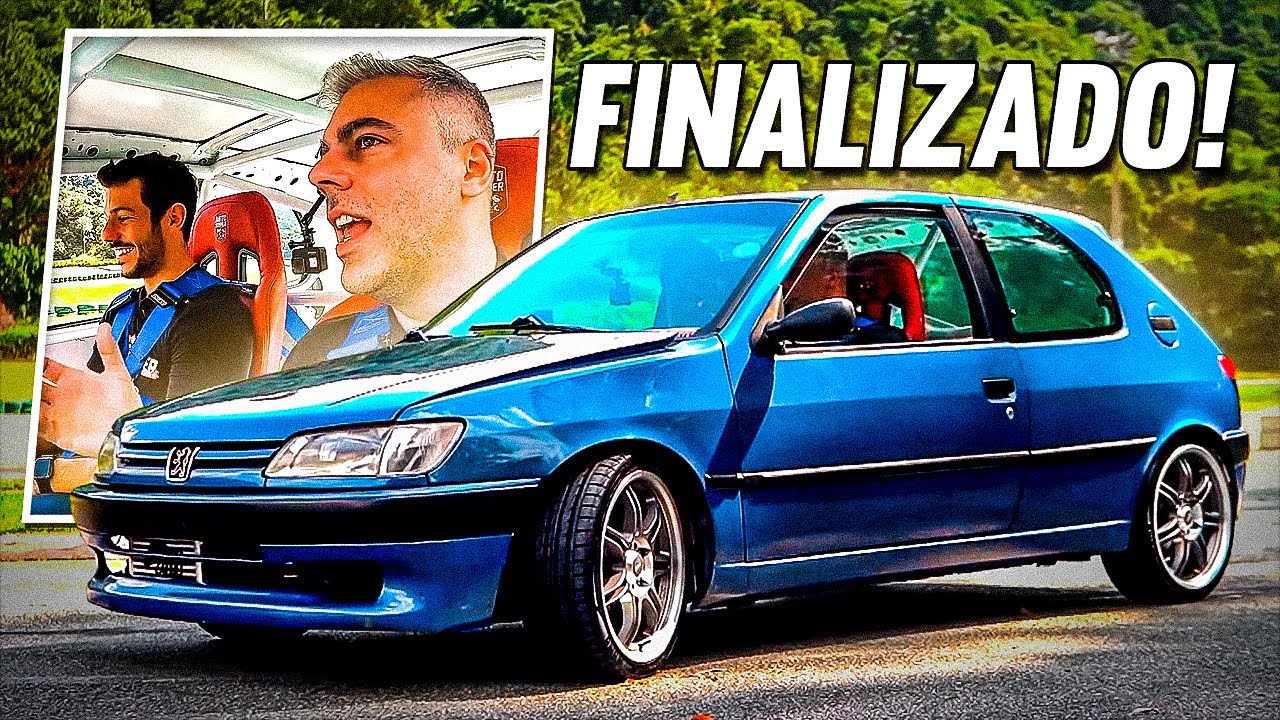 O ÍCONE DO CANAL ESTÁ FINALIZADO E ASSANDO NA PISTA!?😍 (Peugeot 306)