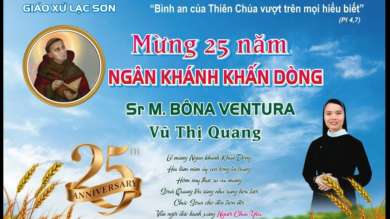 THÁNH LỄ TẠ ƠN MỪNG NGÂN KHÁNH KHẤN DÒNG: SƠ MARIA BONAVENTURA VŨ THỊ QUANG