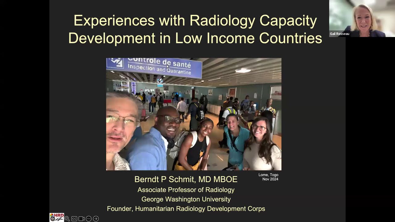 GCCA Webinar: Experiences with Radiology Capacity Development in Low Income Countries