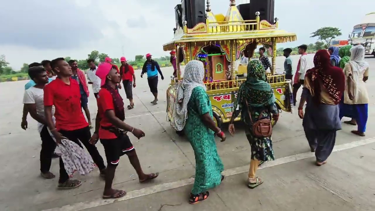 મછેલાઇ થી અંબાજી પગપાળા દર્શન.#video #vlogs  2025