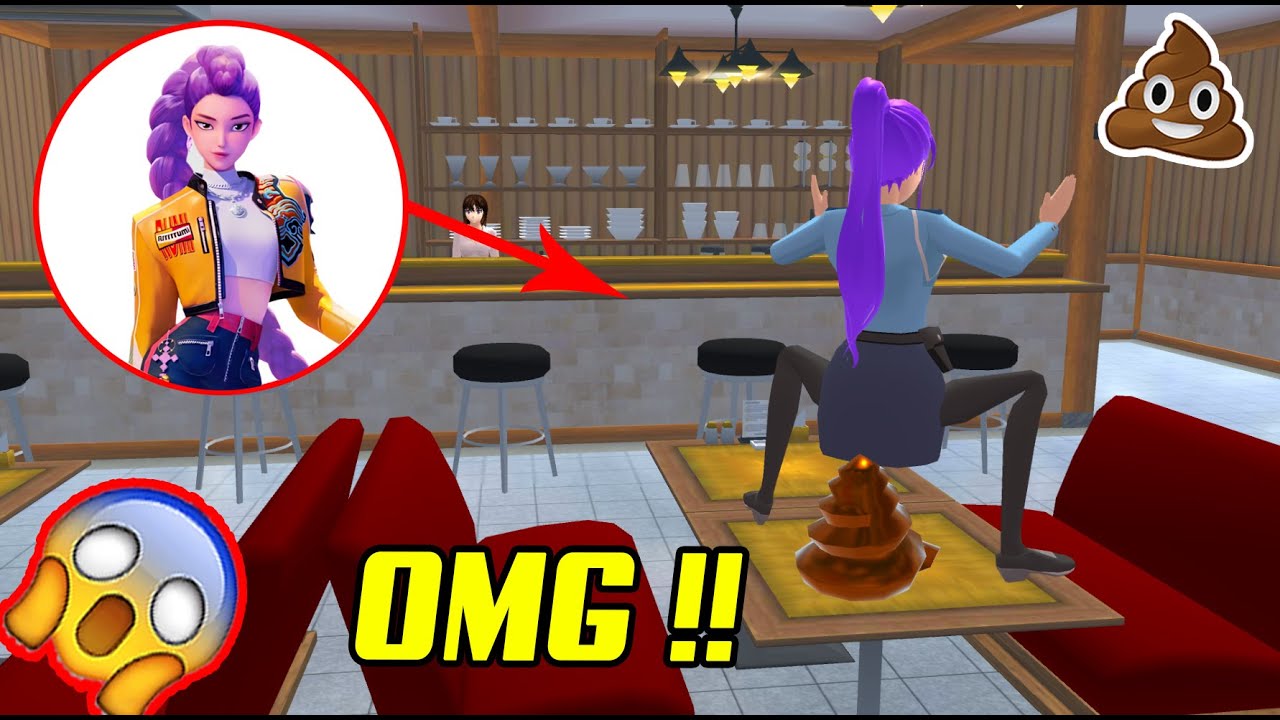 Руми нужно испражниться на стол - симуляция школы Сакура